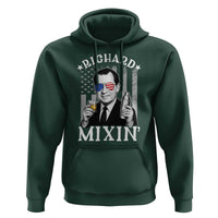 Funny 4th of July Hoodie Richard Mixin Patriotic Nixon Bartender American Flag - Wonder Print Shop