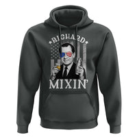 Funny 4th of July Hoodie Richard Mixin Patriotic Nixon Bartender American Flag - Wonder Print Shop