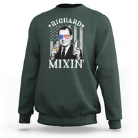 Funny 4th of July Sweatshirt Richard Mixin Patriotic Nixon Bartender American Flag - Wonder Print Shop