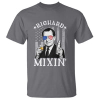 Funny 4th of July T Shirt Richard Mixin Patriotic Nixon Bartender American Flag - Wonder Print Shop