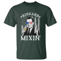 Funny 4th of July T Shirt Richard Mixin Patriotic Nixon Bartender American Flag - Wonder Print Shop
