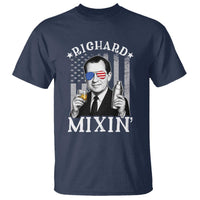 Funny 4th of July T Shirt Richard Mixin Patriotic Nixon Bartender American Flag - Wonder Print Shop