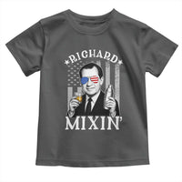 Funny 4th of July Toddler T Shirt Richard Mixin Patriotic Nixon Bartender American Flag - Wonder Print Shop
