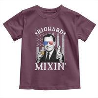 Funny 4th of July Toddler T Shirt Richard Mixin Patriotic Nixon Bartender American Flag - Wonder Print Shop