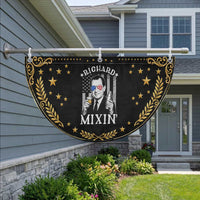 Funny 4th of July Patriotic Fan Flag Richard Mixin Nixon Bartender American Flag