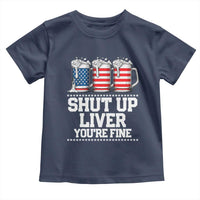 Beer American Flag 4th of July Toddler T Shirt Merica Drinking USA Shut Up Liver You Are Fine - Wonder Print Shop