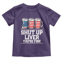 Beer American Flag 4th of July Toddler T Shirt Merica Drinking USA Shut Up Liver You Are Fine - Wonder Print Shop