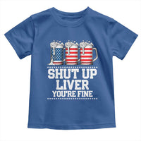 Beer American Flag 4th of July Toddler T Shirt Merica Drinking USA Shut Up Liver You Are Fine - Wonder Print Shop