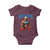 Funny George Washington Gym Baby Onesie Muscular Flex Workout 4th of July - Wonder Print Shop