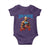 Funny George Washington Gym Baby Onesie Muscular Flex Workout 4th of July - Wonder Print Shop