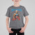 Funny George Washington Gym T Shirt For Kid Muscular Flex Workout 4th of July - Wonder Print Shop