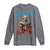 Funny George Washington Gym Long Sleeve Shirt Muscular Flex Workout 4th of July - Wonder Print Shop