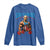 Funny George Washington Gym Long Sleeve Shirt Muscular Flex Workout 4th of July - Wonder Print Shop