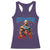 Funny George Washington Gym Racerback Tank Top Muscular Flex Workout 4th of July - Wonder Print Shop