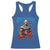 Funny George Washington Gym Racerback Tank Top Muscular Flex Workout 4th of July - Wonder Print Shop