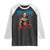 Funny George Washington Gym Raglan Shirt Muscular Flex Workout 4th of July - Wonder Print Shop