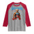 Funny George Washington Gym Raglan Shirt Muscular Flex Workout 4th of July - Wonder Print Shop