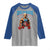 Funny George Washington Gym Raglan Shirt Muscular Flex Workout 4th of July - Wonder Print Shop