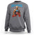 Funny George Washington Gym Sweatshirt Muscular Flex Workout 4th of July - Wonder Print Shop