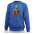 Funny George Washington Gym Sweatshirt Muscular Flex Workout 4th of July - Wonder Print Shop