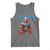 Funny George Washington Gym Tank Top Muscular Flex Workout 4th of July - Wonder Print Shop