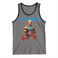 Funny George Washington Gym Tank Top Muscular Flex Workout 4th of July - Wonder Print Shop