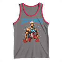 Funny George Washington Gym Tank Top Muscular Flex Workout 4th of July - Wonder Print Shop