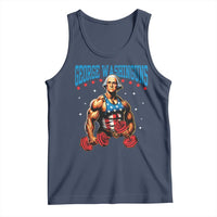 Funny George Washington Gym Tank Top Muscular Flex Workout 4th of July - Wonder Print Shop