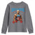 Funny George Washington Gym Youth Sweatshirt Muscular Flex Workout 4th of July - Wonder Print Shop
