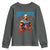 Funny George Washington Gym Youth Sweatshirt Muscular Flex Workout 4th of July - Wonder Print Shop