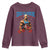 Funny George Washington Gym Youth Sweatshirt Muscular Flex Workout 4th of July - Wonder Print Shop