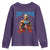 Funny George Washington Gym Youth Sweatshirt Muscular Flex Workout 4th of July - Wonder Print Shop