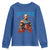 Funny George Washington Gym Youth Sweatshirt Muscular Flex Workout 4th of July - Wonder Print Shop