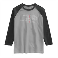 Hamilton Eliza Jefferson Angelica & Burr Names Raglan Shirt - Wonder Print Shop