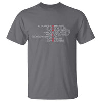 Hamilton Eliza Jefferson Angelica & Burr Names T Shirt - Wonder Print Shop