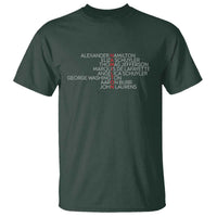 Hamilton Eliza Jefferson Angelica & Burr Names T Shirt - Wonder Print Shop