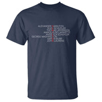 Hamilton Eliza Jefferson Angelica & Burr Names T Shirt - Wonder Print Shop