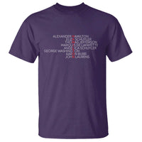 Hamilton Eliza Jefferson Angelica & Burr Names T Shirt - Wonder Print Shop