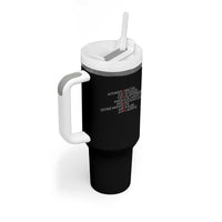 Hamilton Eliza Jefferson Angelica & Burr Names Tumbler With Handle - Wonder Print Shop