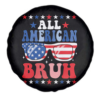 All American Bruh Patriotic 4th Of July Spare Tire Cover USA Flag Sunglasses Teens Kids - Wonder Print Shop