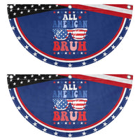 All American Bruh 4th Of July Patriotic Fan Flag USA Flag Sunglasses Teens Kids