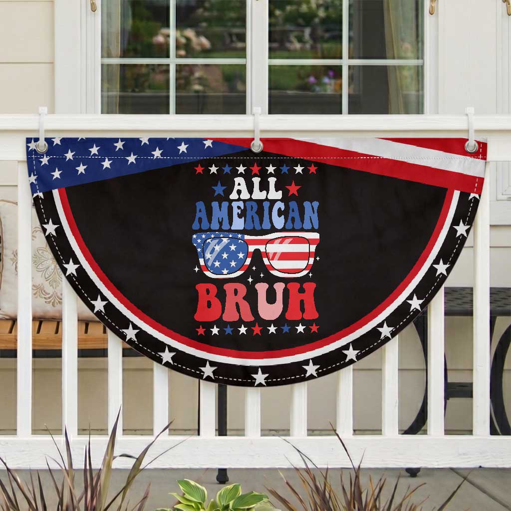 All American Bruh 4th Of July Patriotic Fan Flag USA Flag Sunglasses Teens Kids