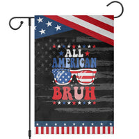 All American Bruh Patriotic 4th Of July Garden Flag USA Flag Sunglasses Teens Kids