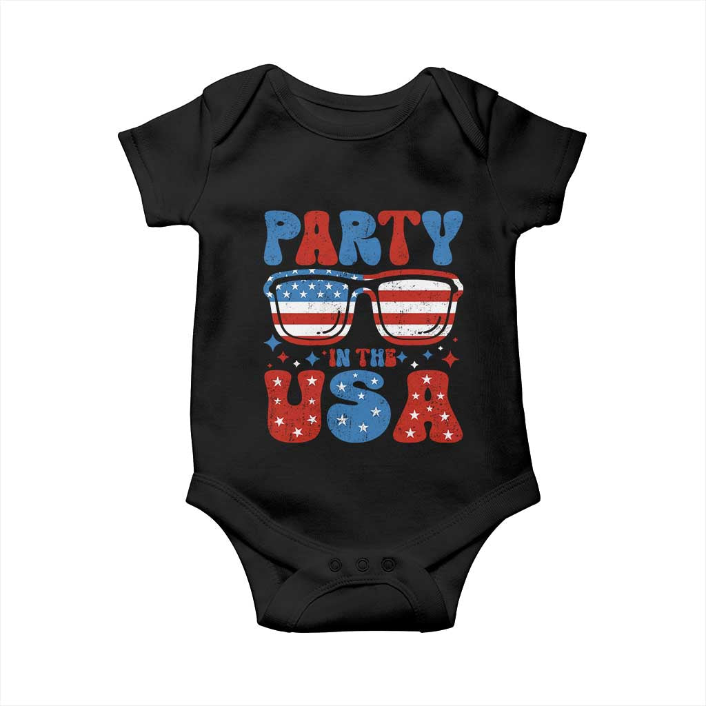 Party in The USA Baby Onesie 4th of July Independence Day - Wonder Print Shop