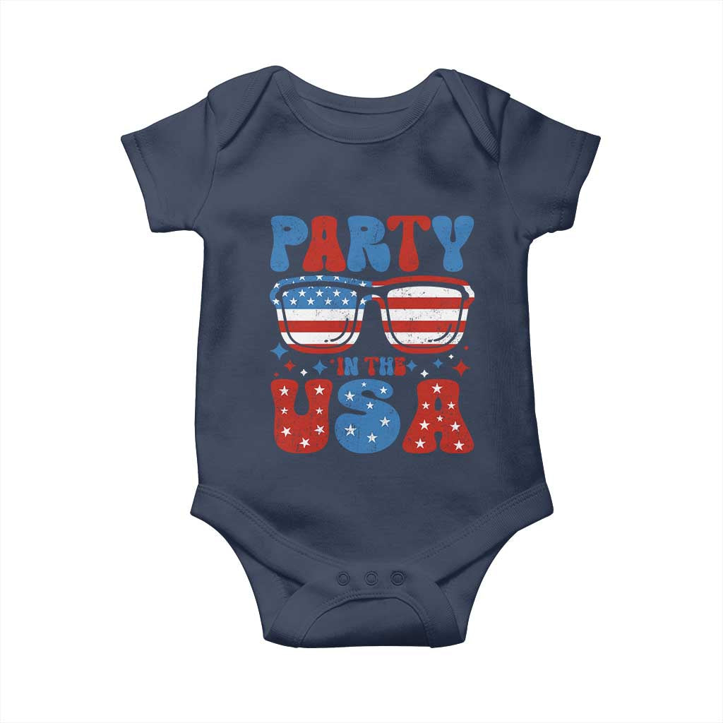 Party in The USA Baby Onesie 4th of July Independence Day - Wonder Print Shop