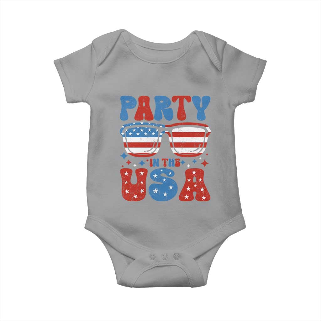 Party in The USA Baby Onesie 4th of July Independence Day - Wonder Print Shop