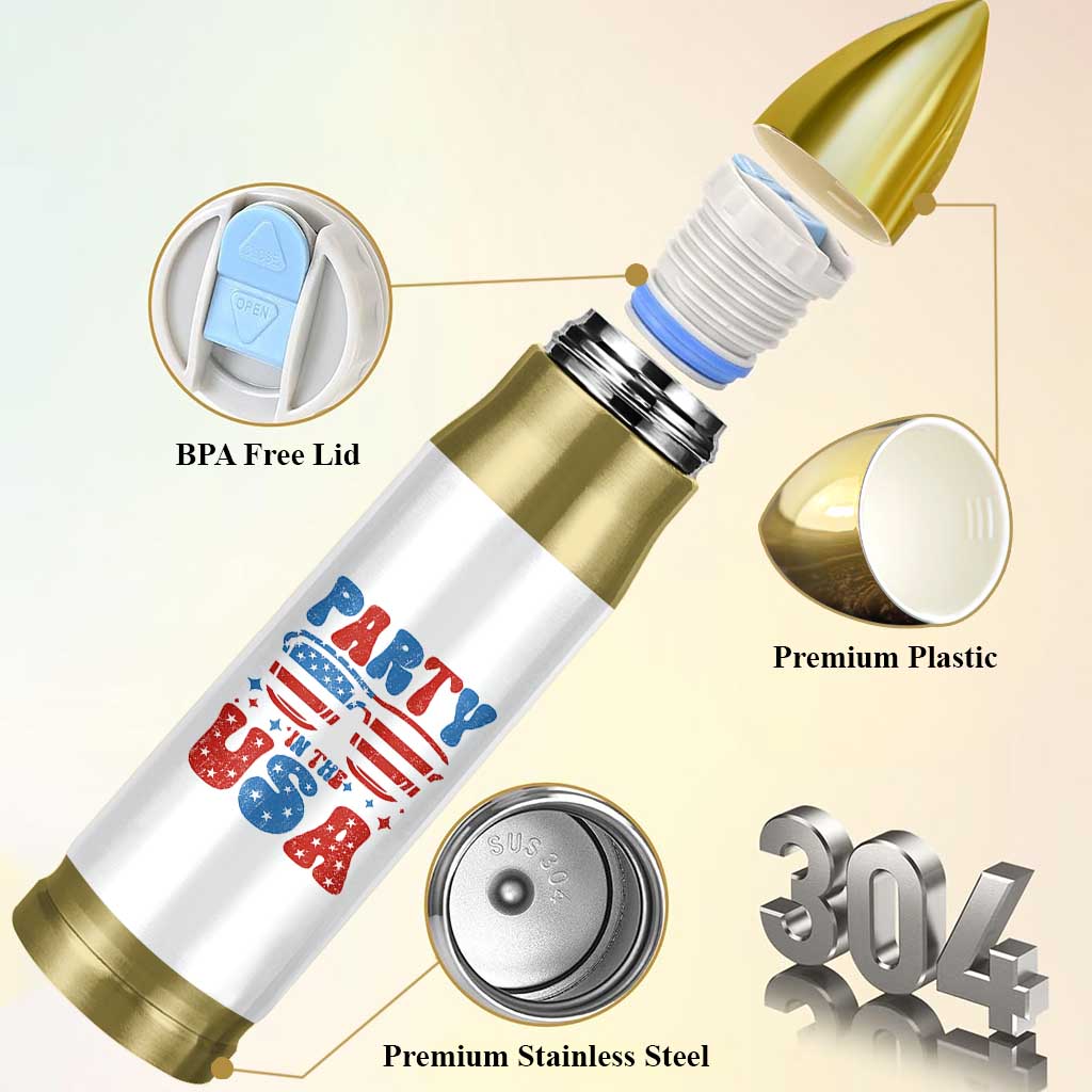 Party in The USA Bullet Tumbler 4th of July Independence Day - Wonder Print Shop