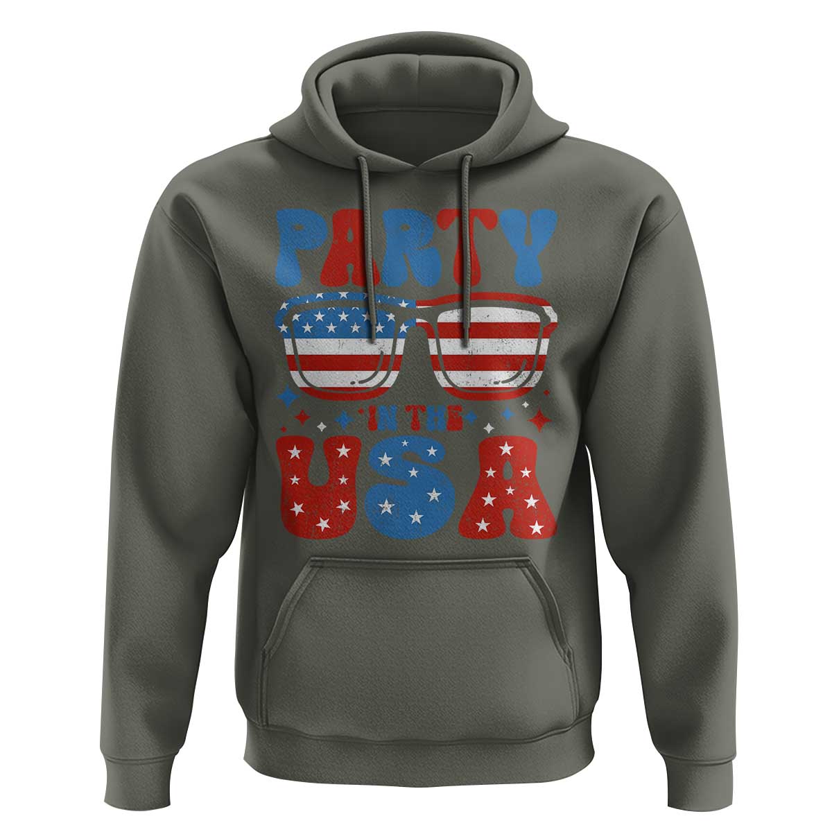 Party in The USA Hoodie 4th of July Independence Day - Wonder Print Shop