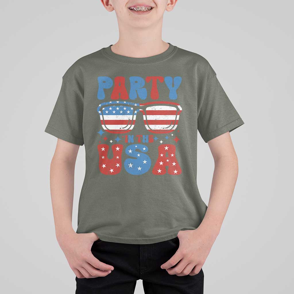 Party in The USA T Shirt For Kid 4th of July Independence Day - Wonder Print Shop