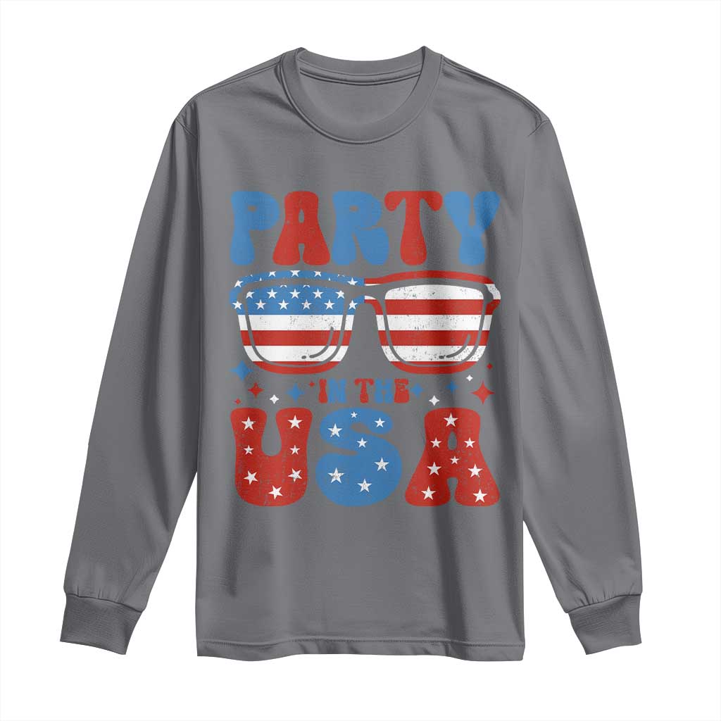 Party in The USA Long Sleeve Shirt 4th of July Independence Day - Wonder Print Shop